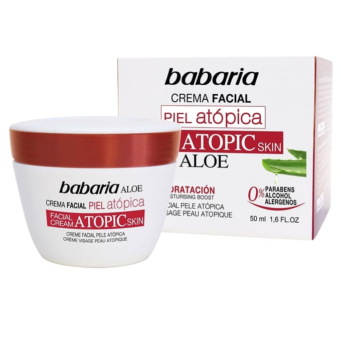 Babaria Aloe Vera Gezichtscrème Atopische Huid 0% 50ml