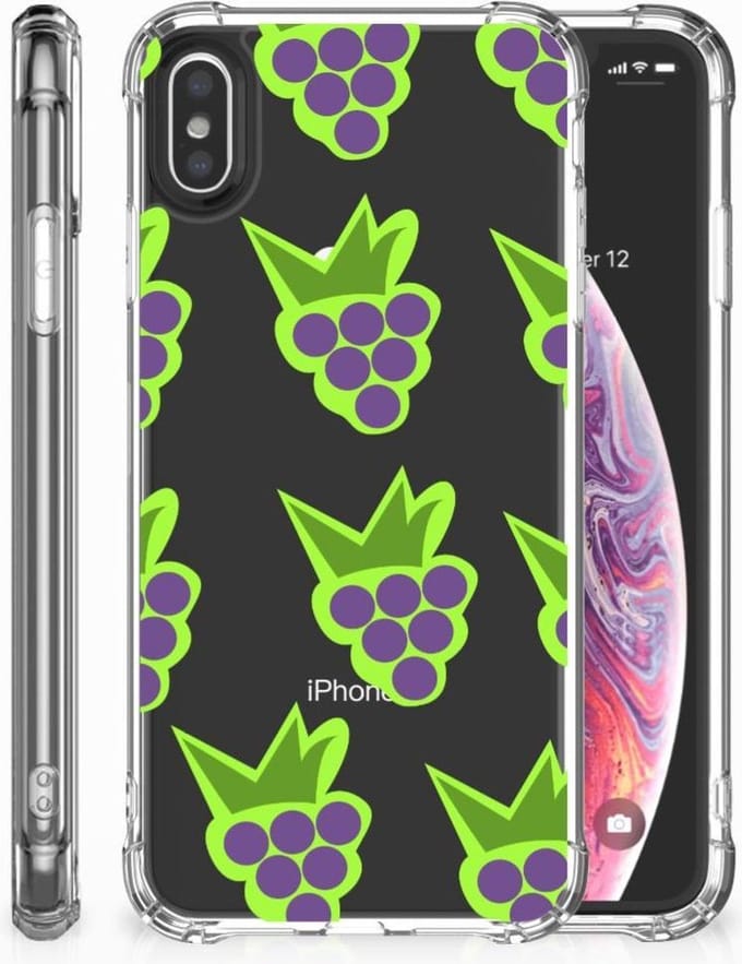 Apple iPhone Xs Max Beschermhoes Druiven