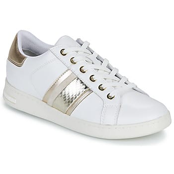 GEOX JAYSEN DAMES Sneakers - WIT/LICHTGOUD - Maat 36