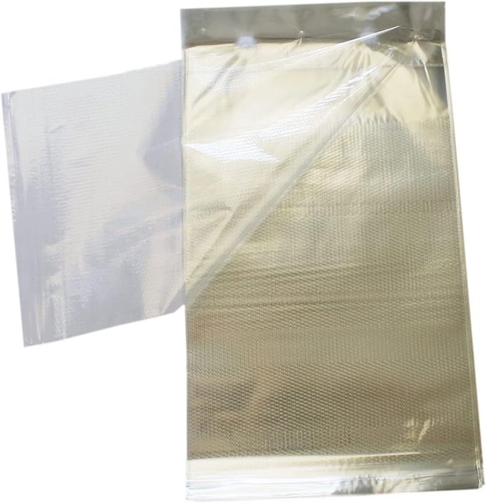Set van 500 Platte PP Zakken (20x30+3 cm) - Geperforeerd en Geruit