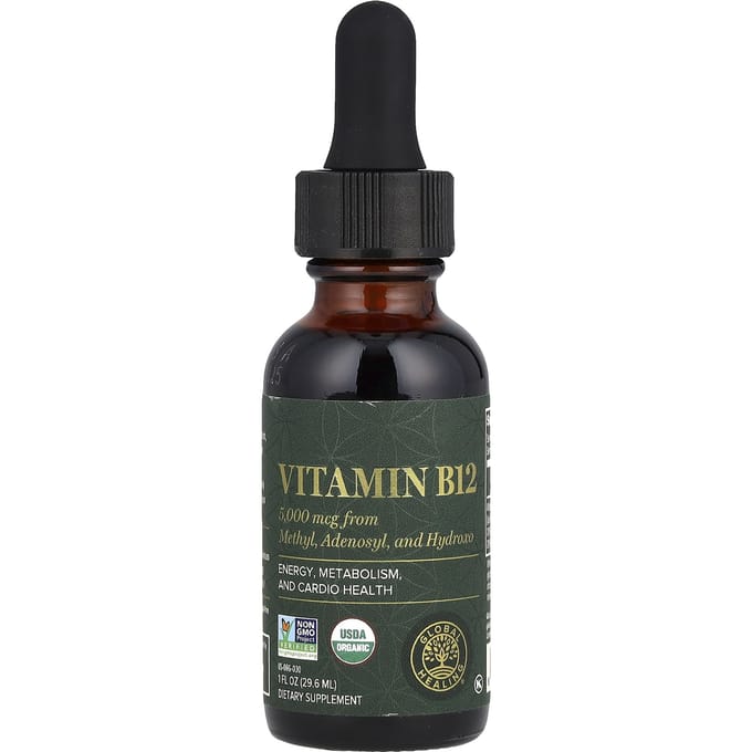 Vitamin B12 | Vloeibaar en hooggedoseerd | Global Healing | 30 ml