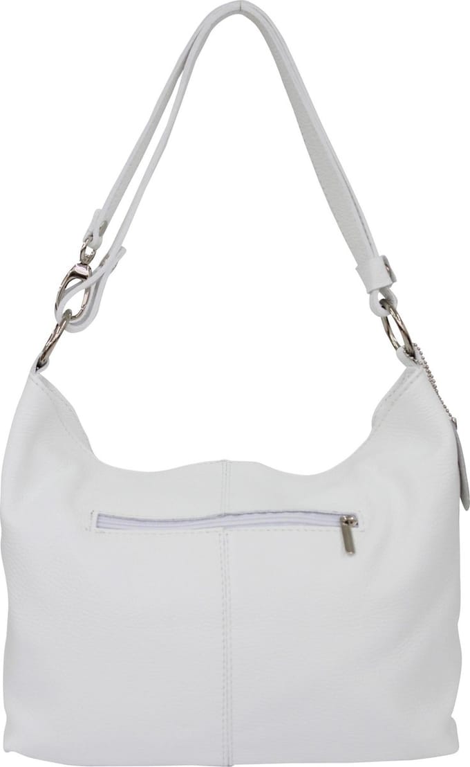 Dames lederen handtas schoudertas hobo tas GL005 Wit