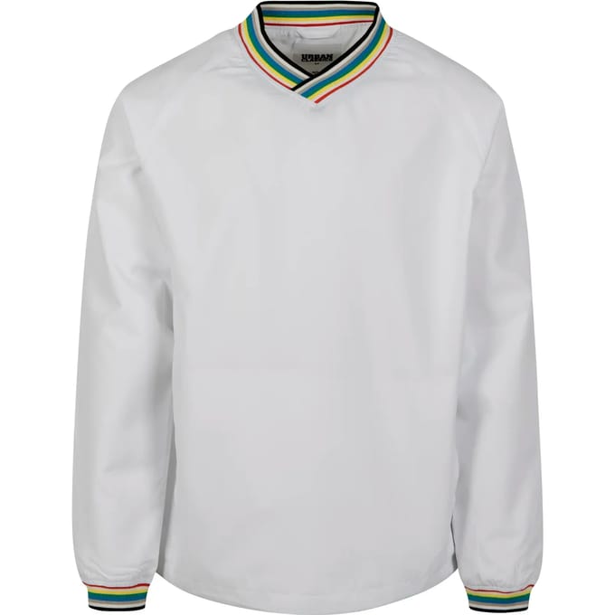 Urban Classics - Warm Up Pull Over Sweater/trui - M - Wit