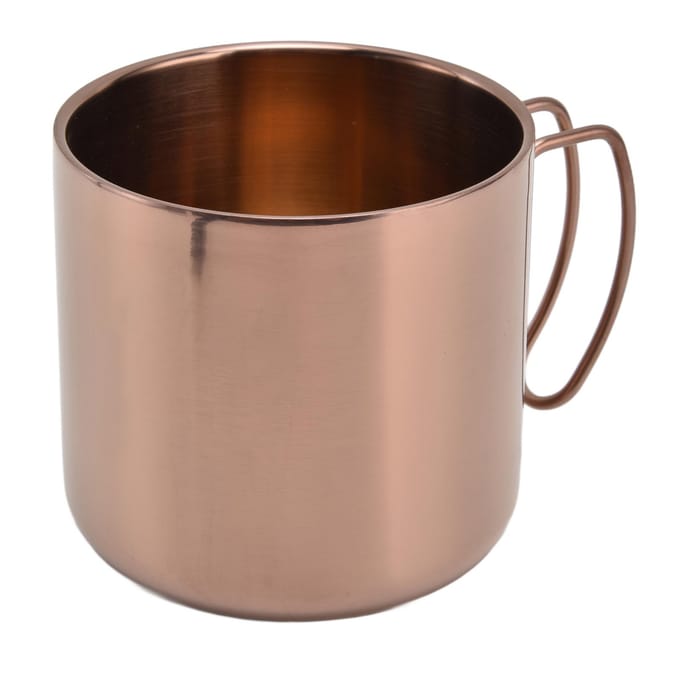 Koffiemok Roestvrij Staal 400ml Duurzaam Praktisch Draagbaar Waterbeker met Handvat voor Huis Kantoor Restaurant Type 2