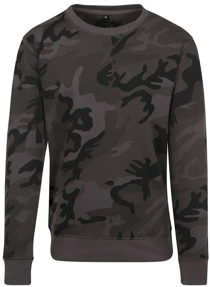 Build Your Brand Camo Sweatshirt Bruin XL Man