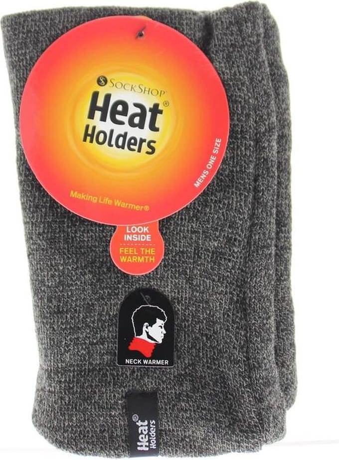Heat Holders, Superwarme Heren Nekwarmer, Charcoal, One Size