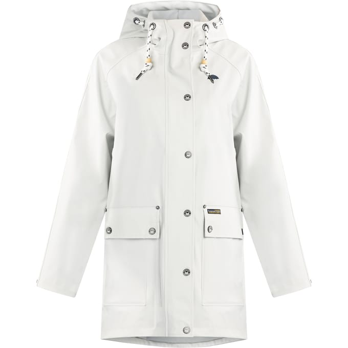 Schmuddelwedda Oversized mackintosh bridgeport Dames Grijs wit-280