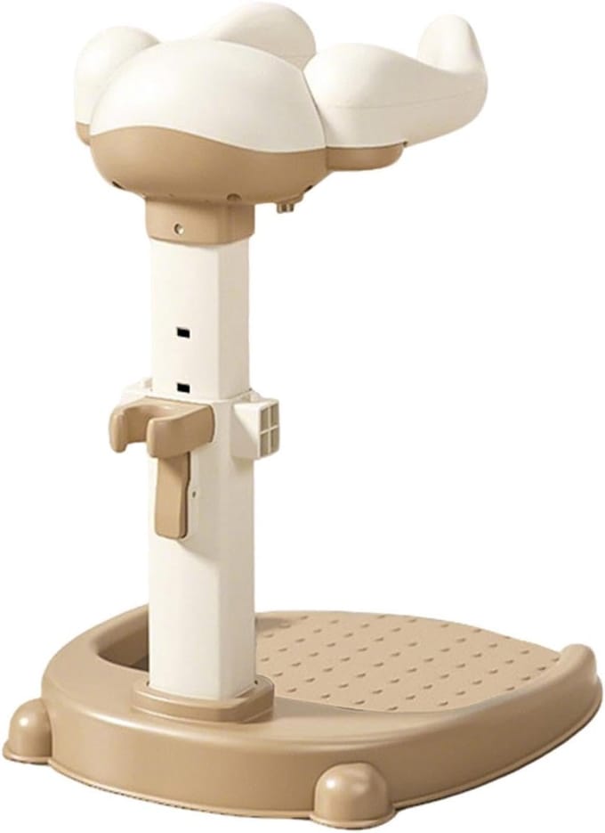 Douche Stand - Ondersteuning Helper - Kind Veilig Baden - Anti-Slip Basis - Verstelbaar - Wit