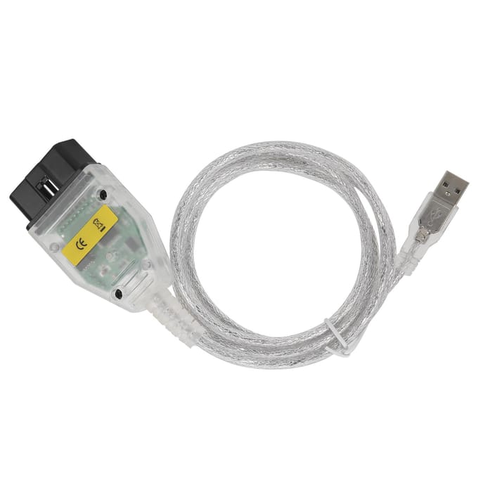 INPA Câble Adaptateur Connecteur OBD2 avec Puce FT232RL Outil de Diagnostic Auto Coque Blanche Carte Verte pour Série E gray