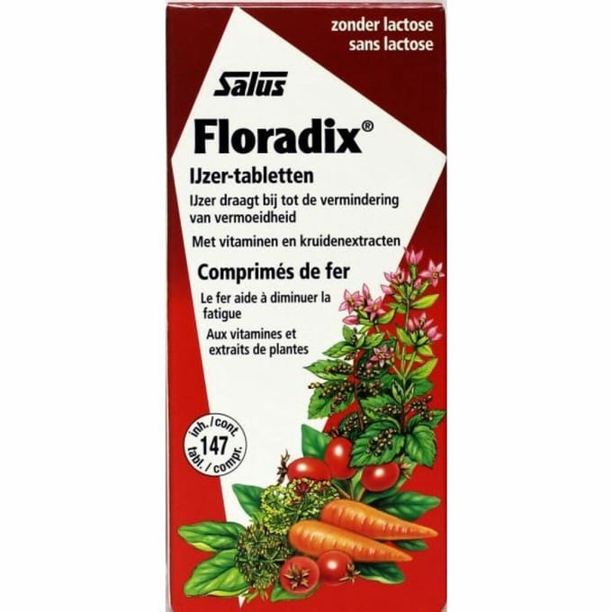 Floradix IJzer - 2 x 147 tabletten - Voordeelverpakking
