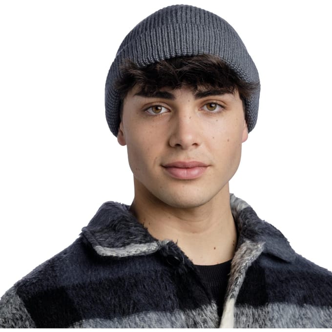 Buff Ervin Merino Hat Muts, Unisex grijze pet One size grijs