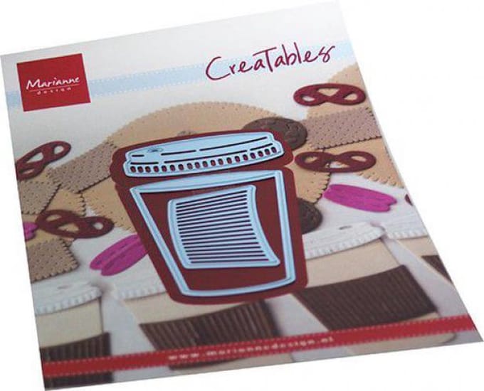 Marianne Design Creatables Snij en Embosstencil - Koffie om mee te nemen