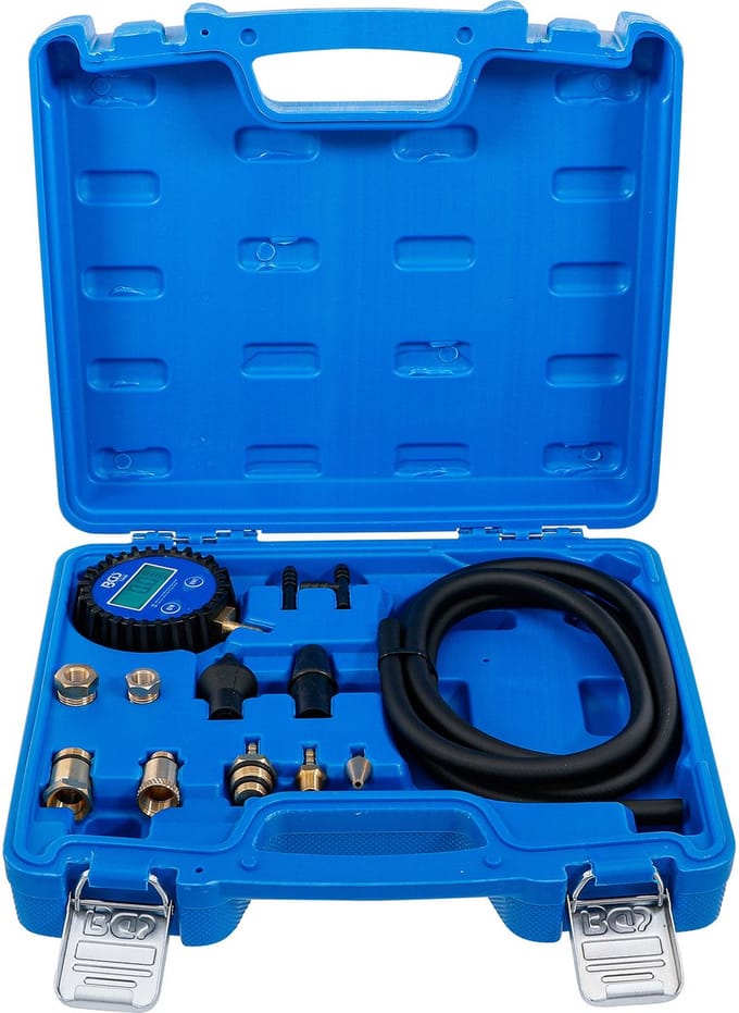 BGS Vacuüm- en benzinepomptester digitaal met adapterset - 74436