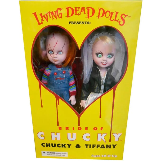 Beeldje Mezco Toyz Living Dead Dolls Chucky and Tifanny