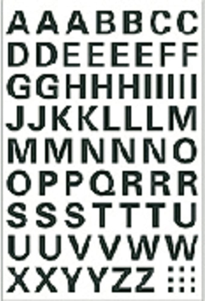 Etiket herma 4158 10mm letters a-z zwart | 10 stuks