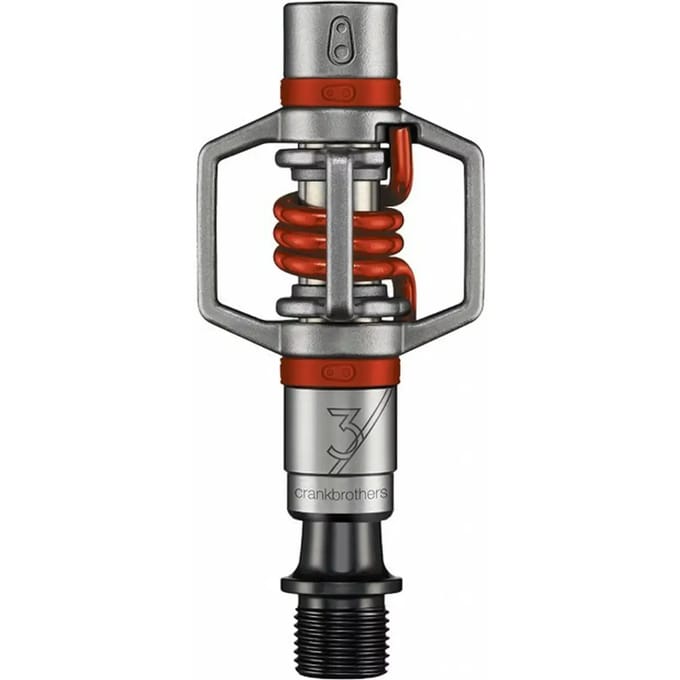 Crankbrothers Eggbeater 3 pedalen - MTB - ultralicht - grijs/rood
