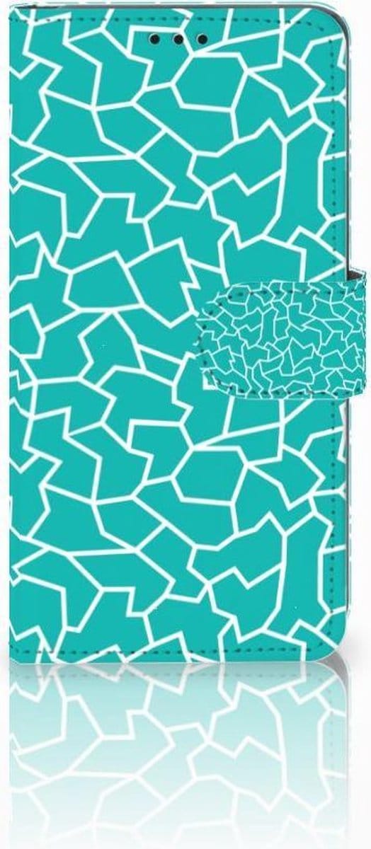 Book Case voor Samsung Galaxy S10 Hoesje Cracks Blue