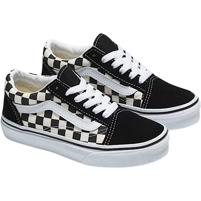 Kinderschoenen van canvas en leer Vans Old Skool