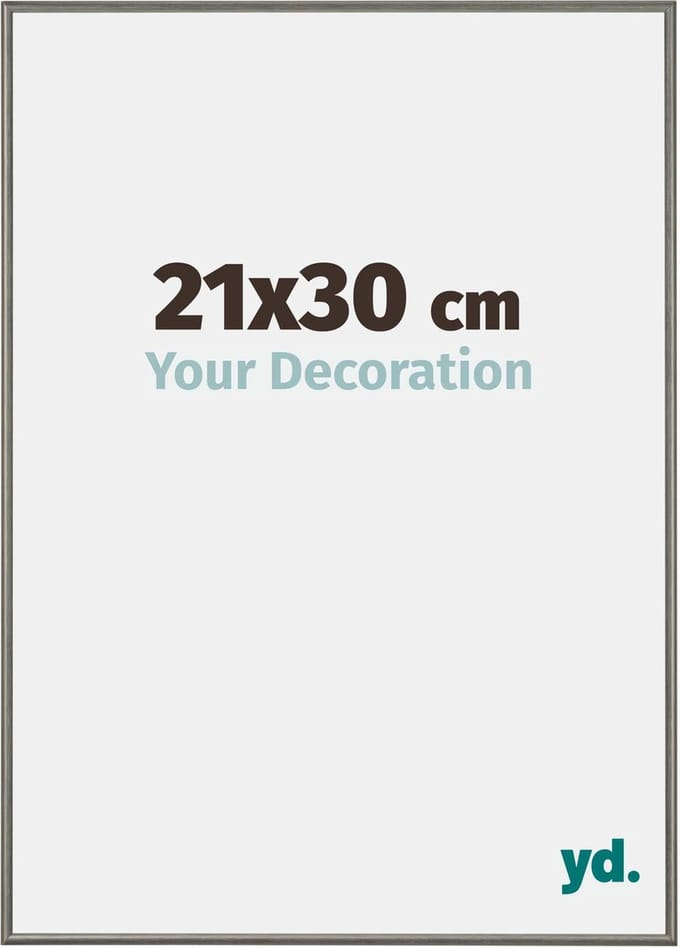 Your Decoration - Fotolijst 21x30 cm - Aluminium - Mercury Structuur - New York