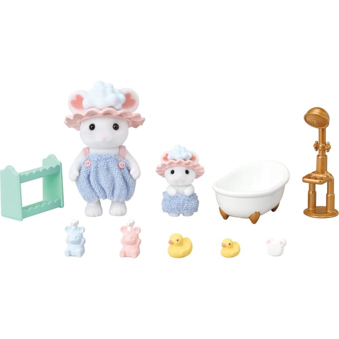 Sylvanian Families Bubbel badtijd broer-zus Speelsets