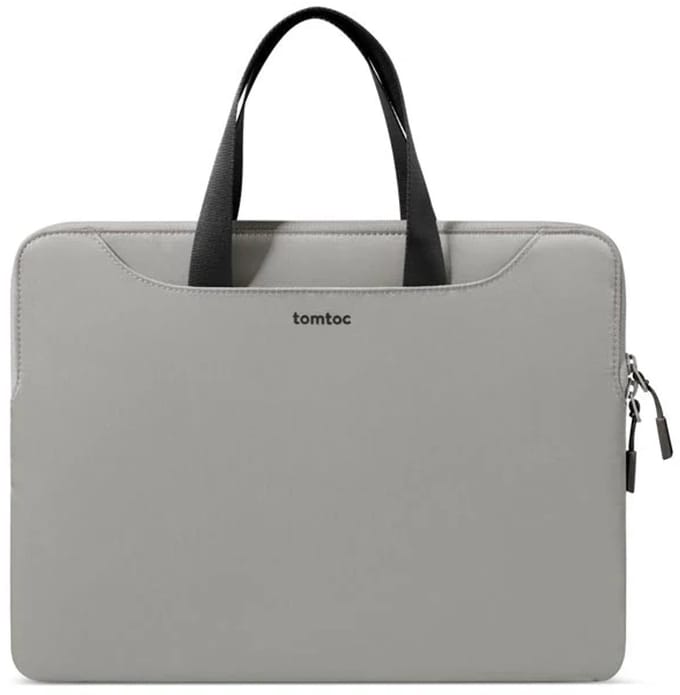 tomtoc Versatile-A21Laptophoezen voor 14 inch MacBook Pro/Surface/Asus Zenbook-Zwart;Grijs-Tweekleurig