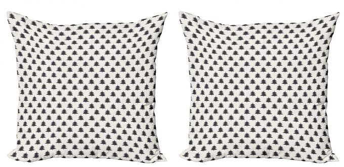 ABAKUHAUS kussenhoes – dennenboom – 2-delige set – 50x50 cm