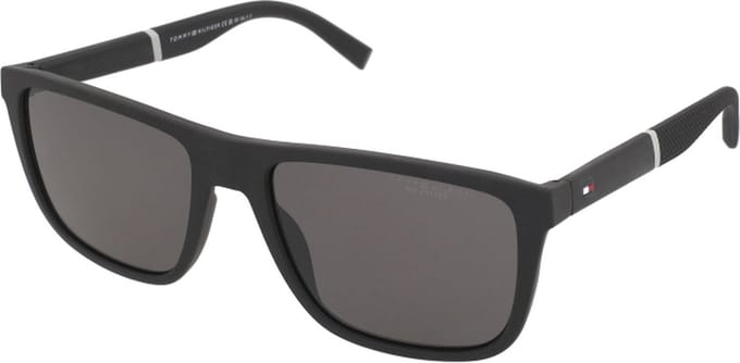 Tommy Hilfiger TH 2043 003 M9 mat zwart grijs gepolariseerde zonnebril