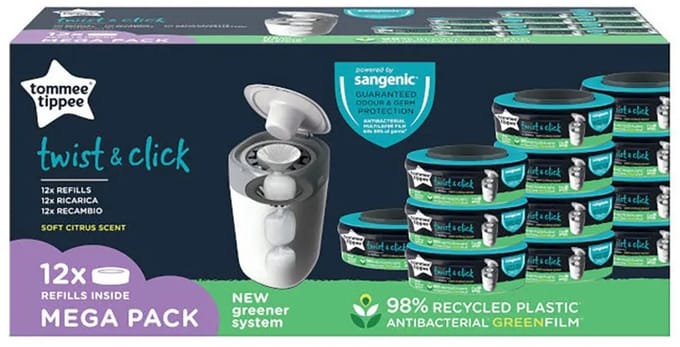 Tommee Tippee Twist & Click luieremmer Navulling - 12 stuks