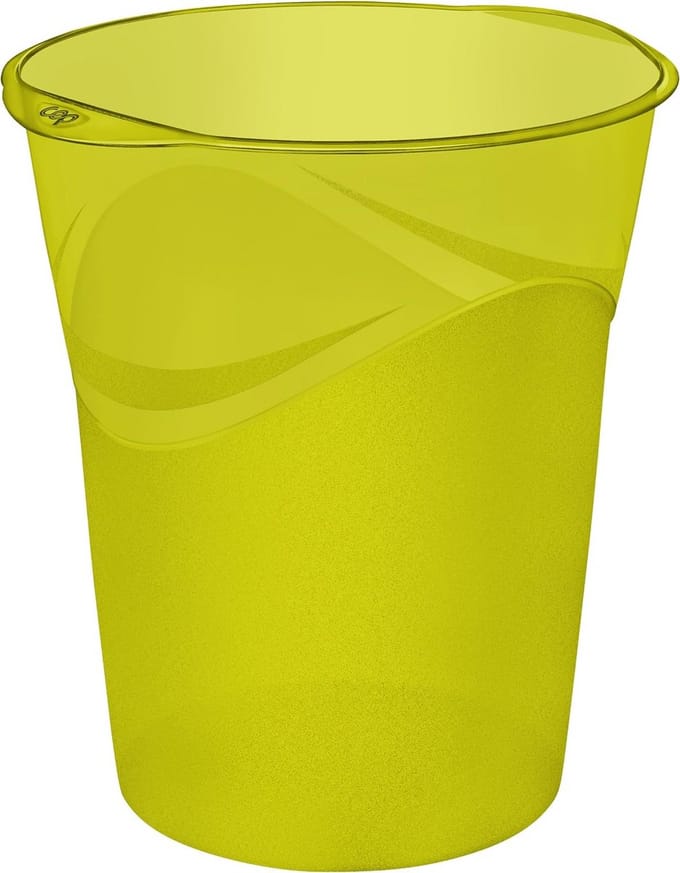 Kleine Bamboe Groene Prullenbak 14 Liter met Handvatten
