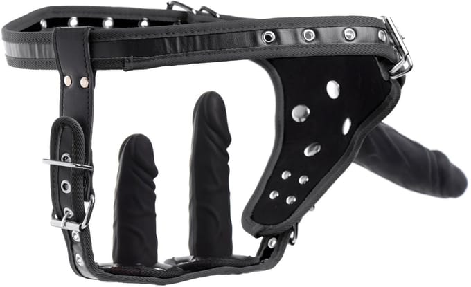XR Brands AG785 - Double Penetration Strap On Harness