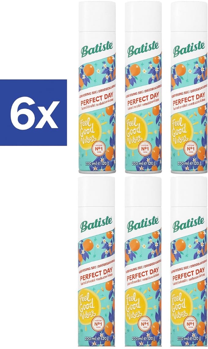 Batiste Droogshampoo Perfect Day - 6 x 200 ml