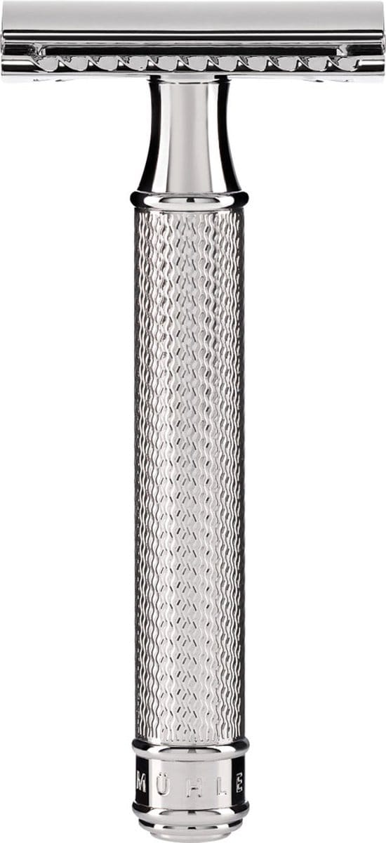 MÜHLE -Scheermes -Double Edge Safety Razor -Klassiek Scheermes - Chroom - Dichte Kam -R89