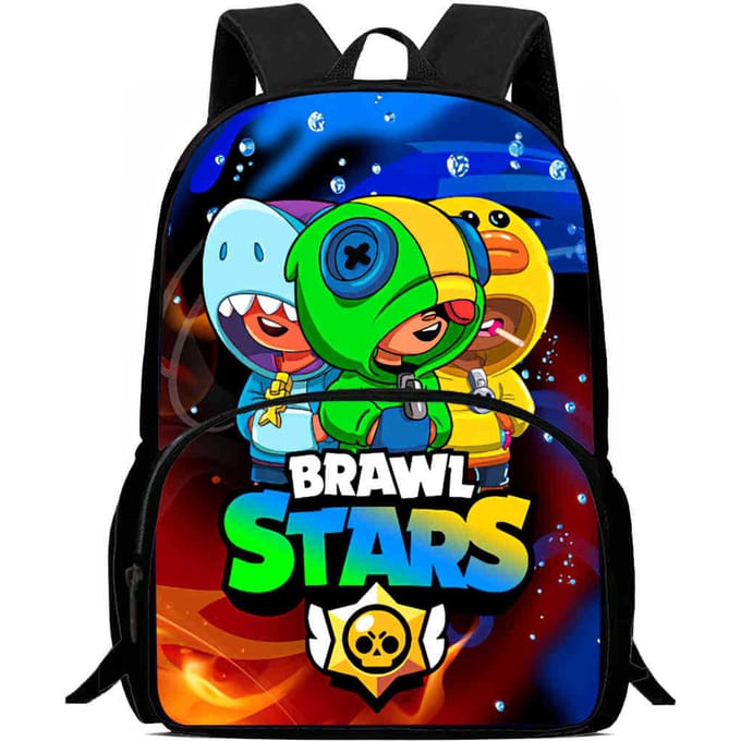 Brawl Stars Schooltas Hoge Definitie Print Multi-Functioneel Lichtgewicht Rugzak