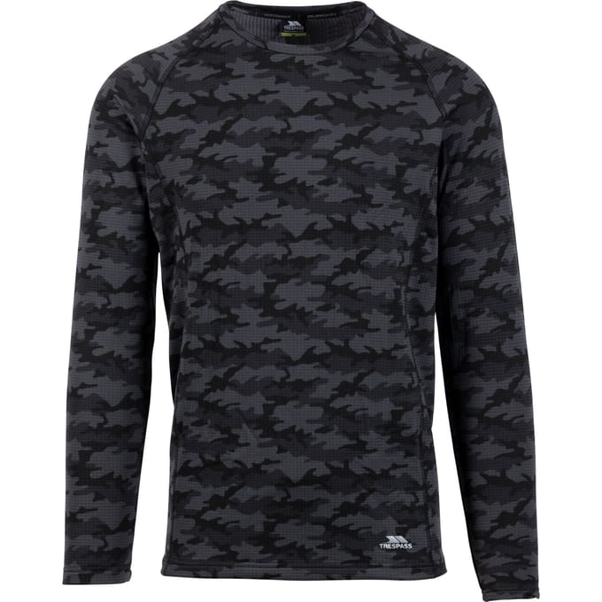 Trespass Heren Arno Base Layer Top (Donkergrijs)