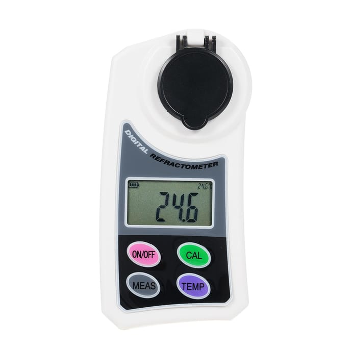 EMSZ-J LCD Digitale Brix Refractometer Draagbare Handheld Honing Refractometer Suikerconcentratie wit
