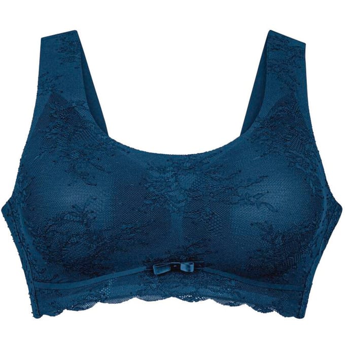 Anita - Essential Lace Bralette Blauw - maat L - Blauw