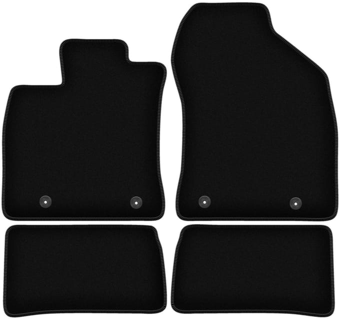 BASIC zwarte veloursmatten voor: Lexus CT 200H hatchback (2010-2020)