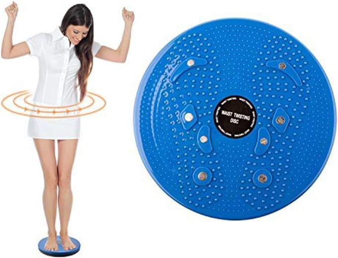 Twistbord Disc voor Taille, Heupen en Buikspieren Trainingsaccessoire Blauw