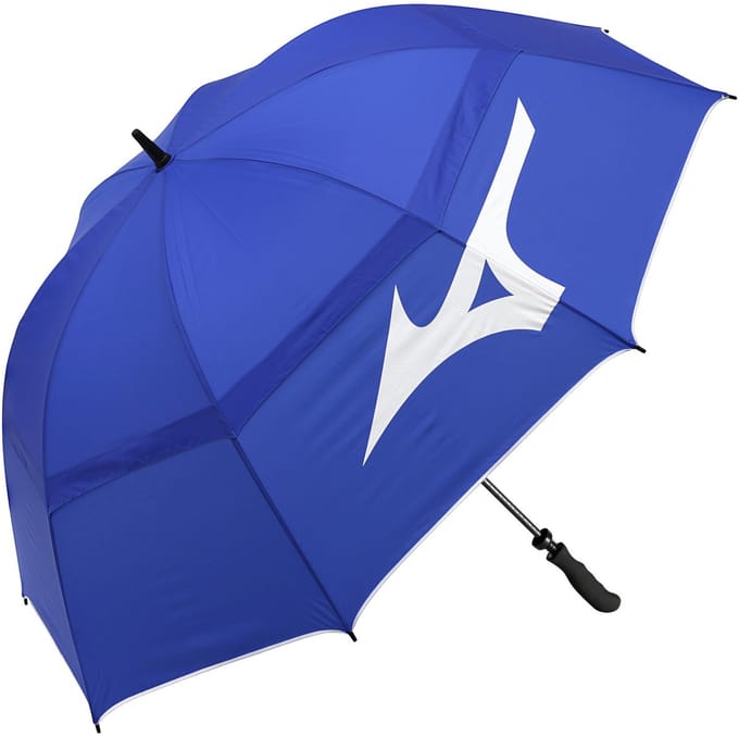 Mizuno Tour 55 inch Twin Canopy Staff Golfparaplu - Blauw Wit