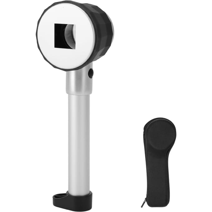 Handheld 10X Vergrootglas Loep 3 LED's Optisch Glas met Meetschaal Sieraden Vergrootglas