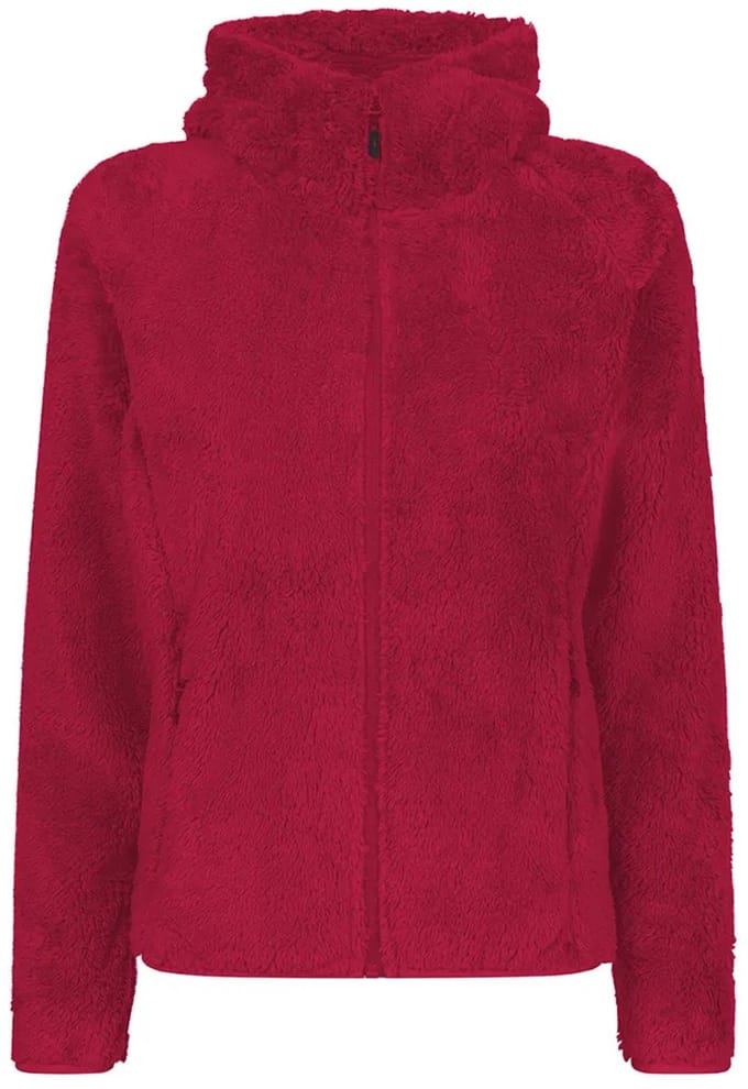 Rock Experience Oldy Fleece Met Kap Rood L Vrouw