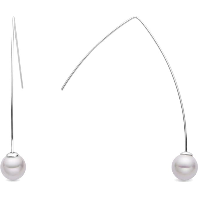 Luxenter oorbellen met witte parel zilverkleurige afwerking - Gesis