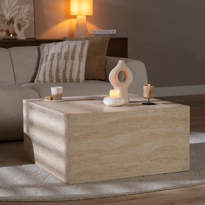 Bronx71® Salontafel/element Ace travertin 75x75x40