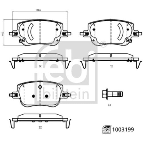 Febi Bilstein Remblokset FEBI 1003199