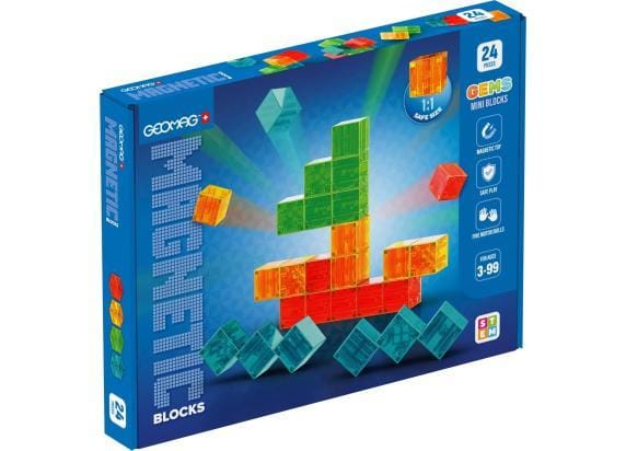 Geomag Magnetic Blocks Mini Gems 24 Bouwsets