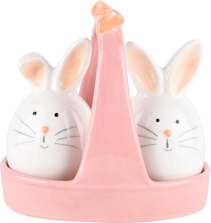 Dekoratief | Duo peper/zout bunnies, keramiek, 13x8x12cm | A220406