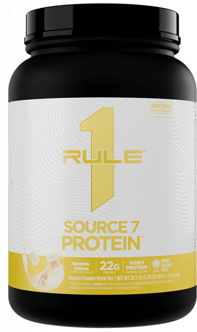 Rule1 R1 Source7 Gelato Protein (2lbs) Banana Crème - Eiwitten - Eiwit Mix