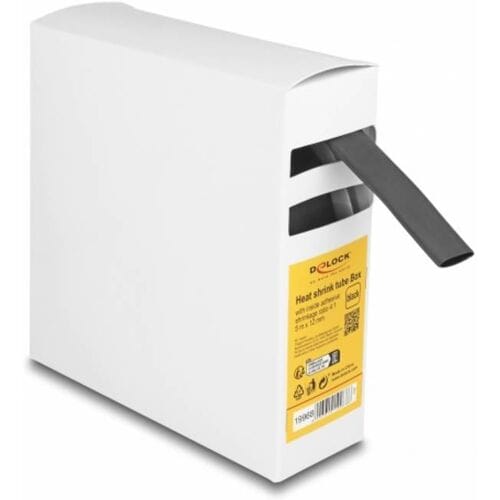 Delock 19968 Krimpkous Zwart 12 mm Krimpverhouding:4:1 1 stuk(s)