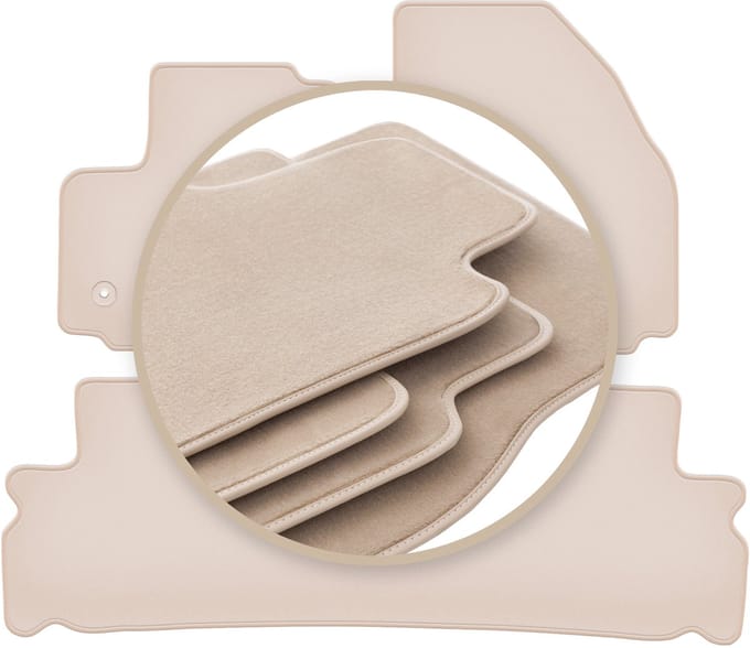 PREMIUM beige matten voor: Ford S-MAX MK1 minivan 2012-2015