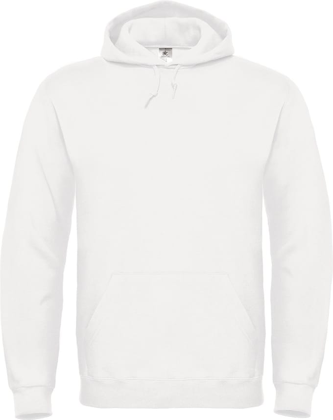 Cotton Rich Hooded Sweatshirt B&C Collectie maat M Wit